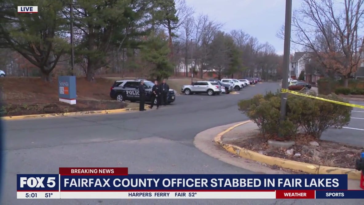 Fairfax County police officer stabbed outside Indian restaurant